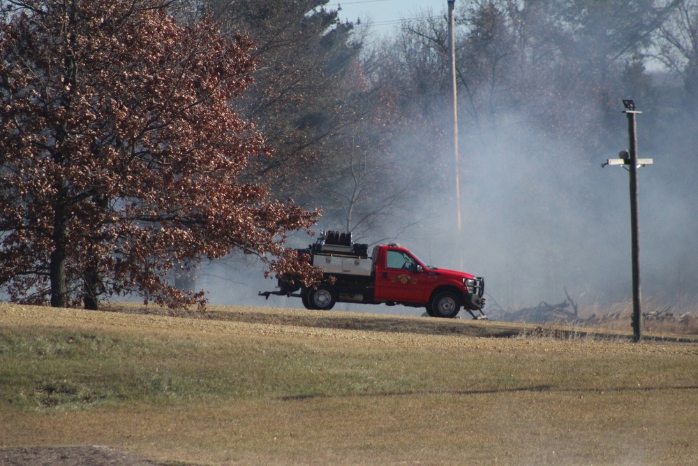 Rare December prescribed burn held on Fort McCoy's North Post