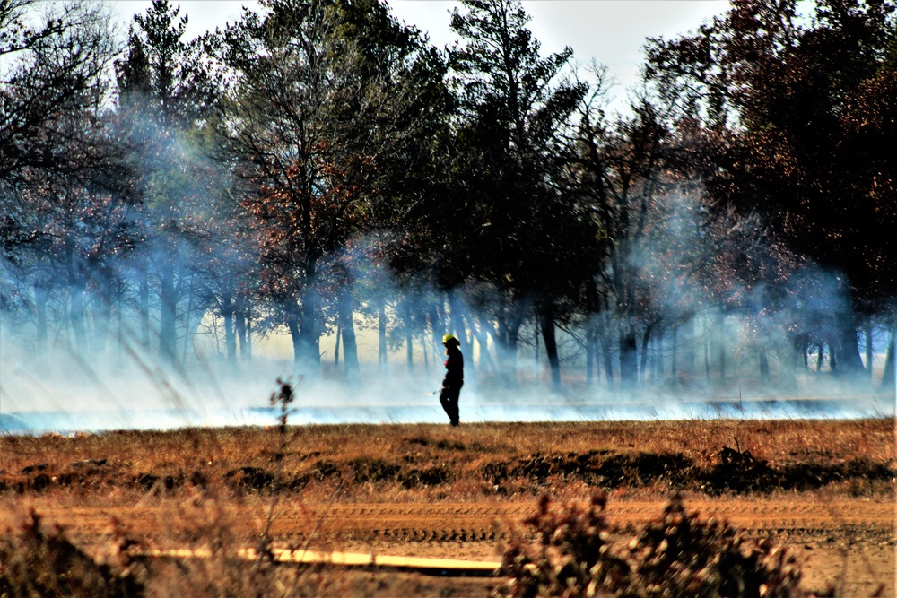 Rare December prescribed burn held on Fort McCoy's North Post