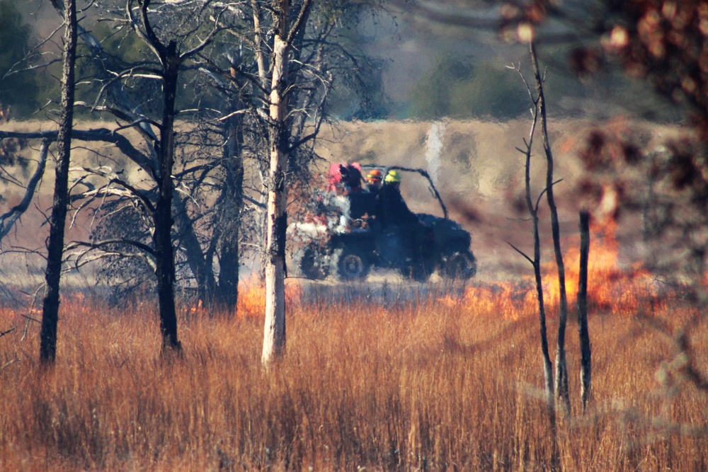 Rare December prescribed burn held on Fort McCoy's North Post