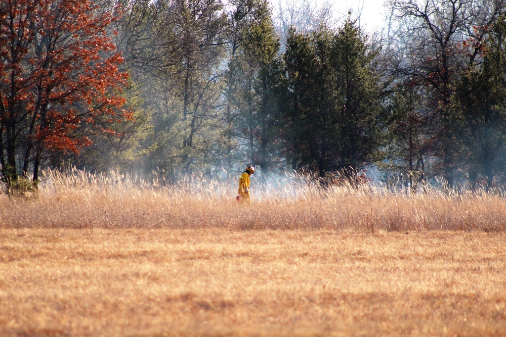 Rare December prescribed burn held on Fort McCoy's North Post