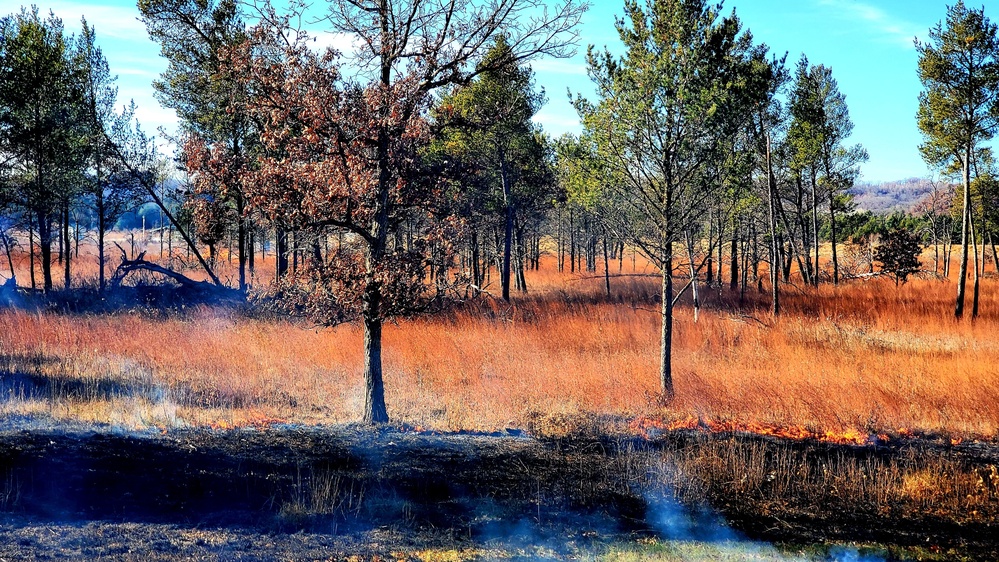 Rare December prescribed burn held on Fort McCoy's North Post