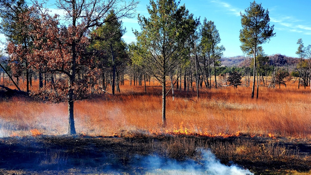 Rare December prescribed burn held on Fort McCoy's North Post