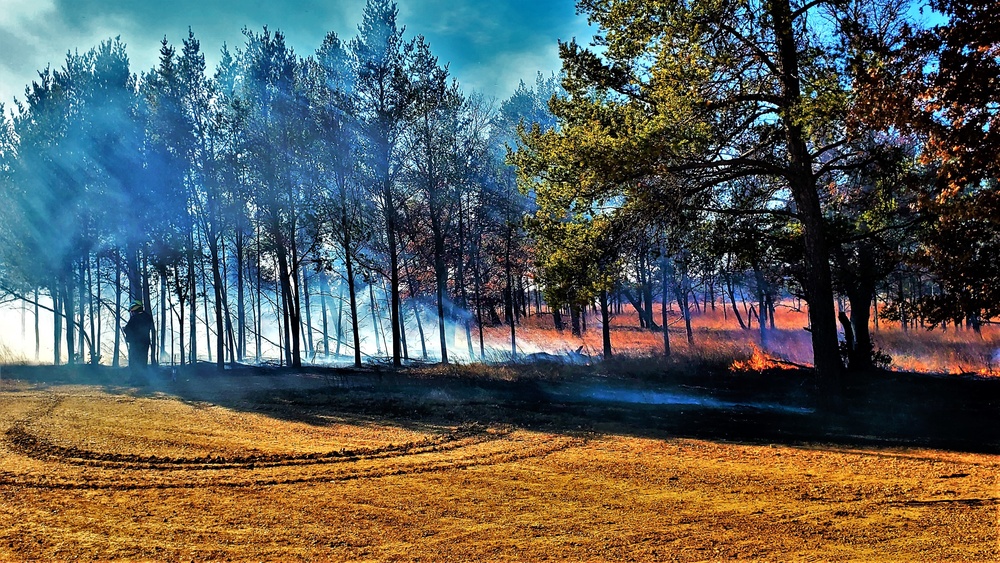 Rare December prescribed burn held on Fort McCoy's North Post