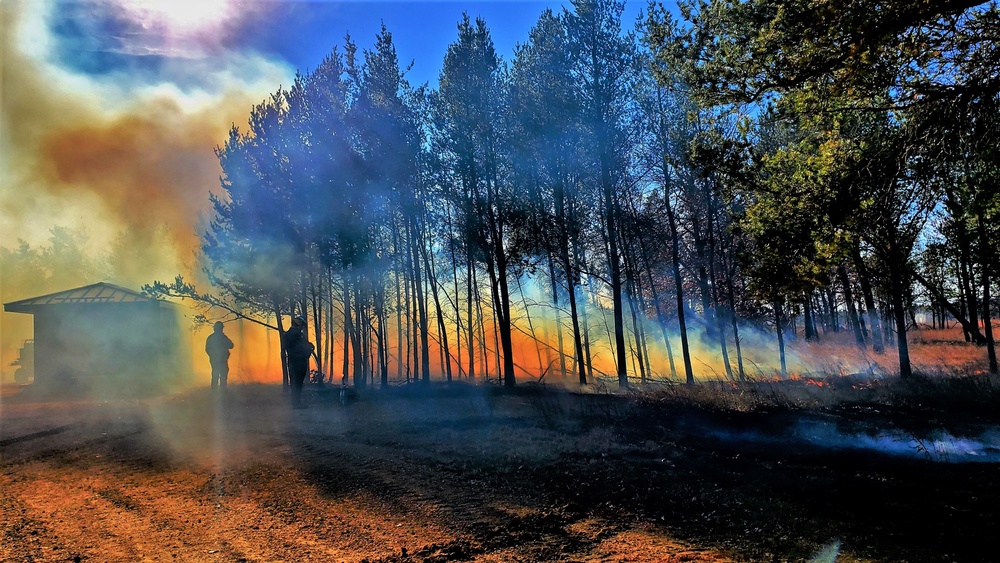 Rare December prescribed burn held on Fort McCoy's North Post