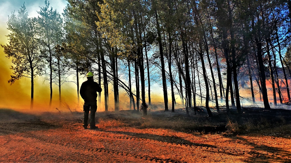 Rare December prescribed burn held on Fort McCoy's North Post