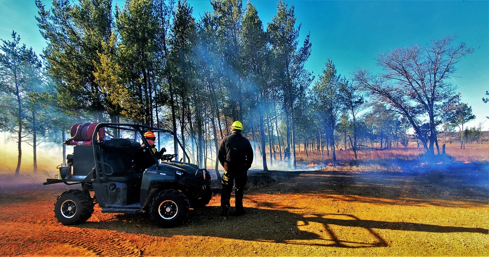 Rare December prescribed burn held on Fort McCoy's North Post