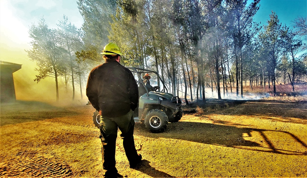 Rare December prescribed burn held on Fort McCoy's North Post