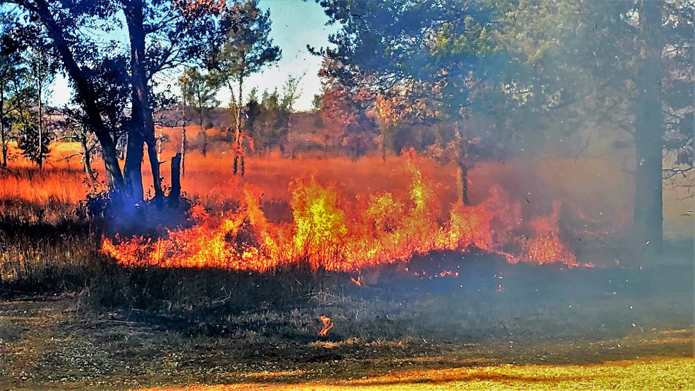 Rare December prescribed burn held on Fort McCoy's North Post