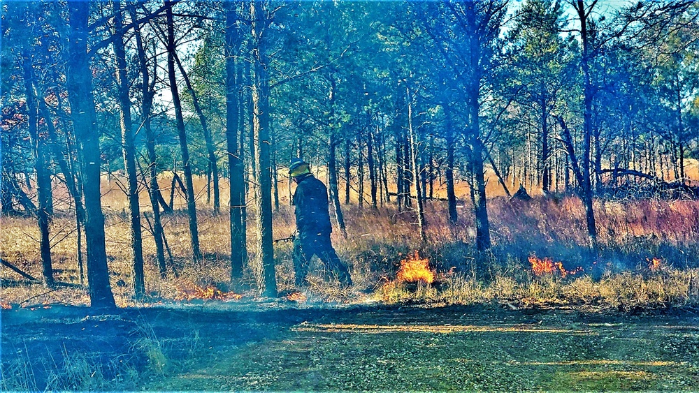 Rare December prescribed burn held on Fort McCoy's North Post