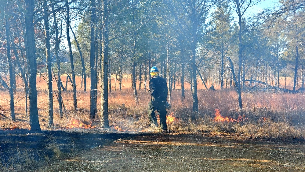 Rare December prescribed burn held on Fort McCoy's North Post