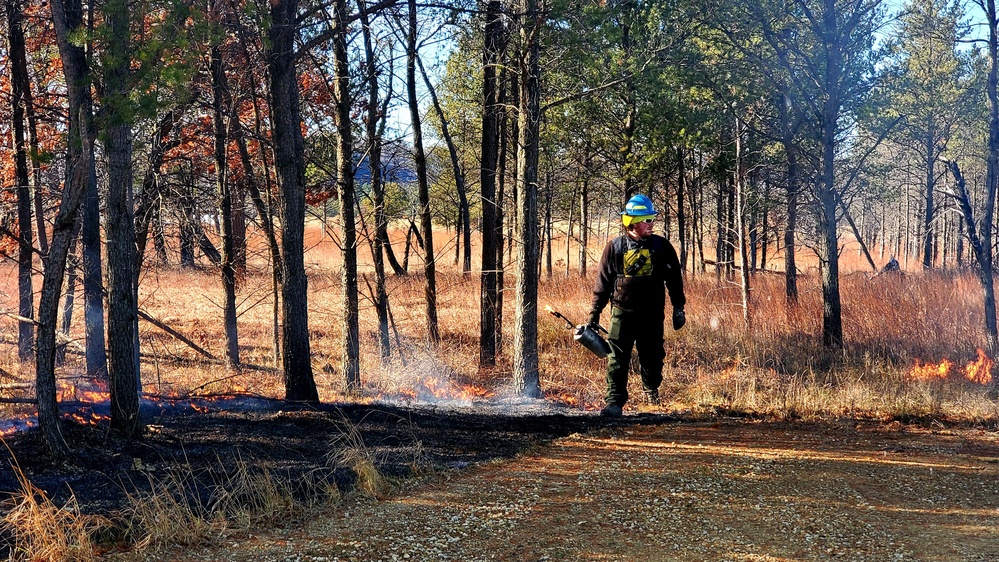 Rare December prescribed burn held on Fort McCoy's North Post