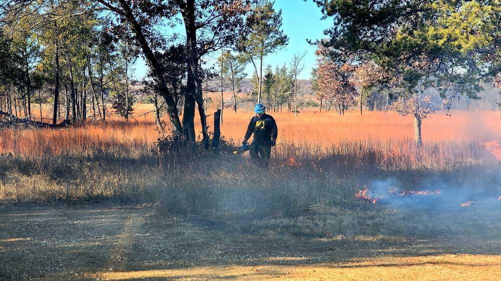 Rare December prescribed burn held on Fort McCoy's North Post