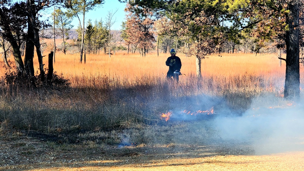 Rare December prescribed burn held on Fort McCoy's North Post