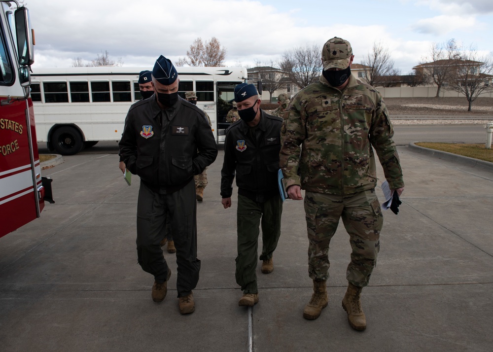 15th AF Command Team Visits Mountain Home AFB