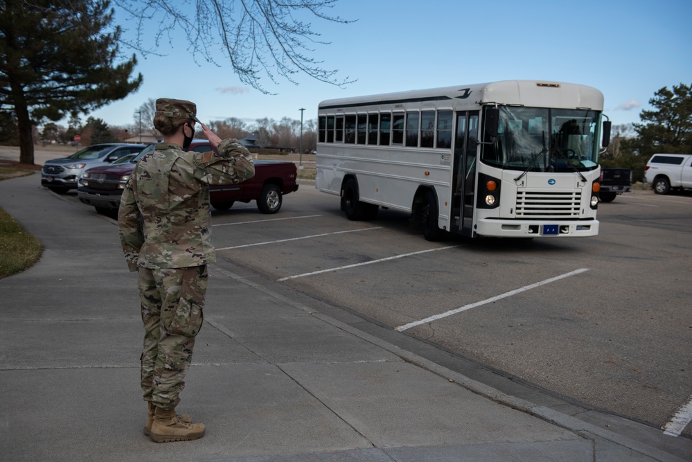 15th AF Command Team Visits Mountain Home AFB