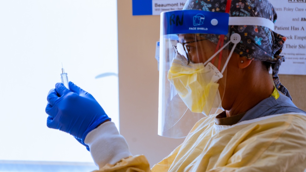 U.S. Army Medical Staff Cares for Critically-Ill COVID Patients.