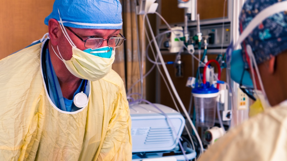 U.S. Army Medical Staff Cares for Critically-Ill COVID Patients.