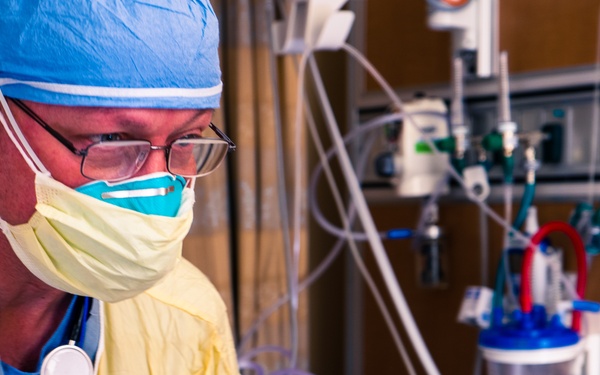 U.S. Army Medical Staff Cares for Critically-Ill COVID Patients.