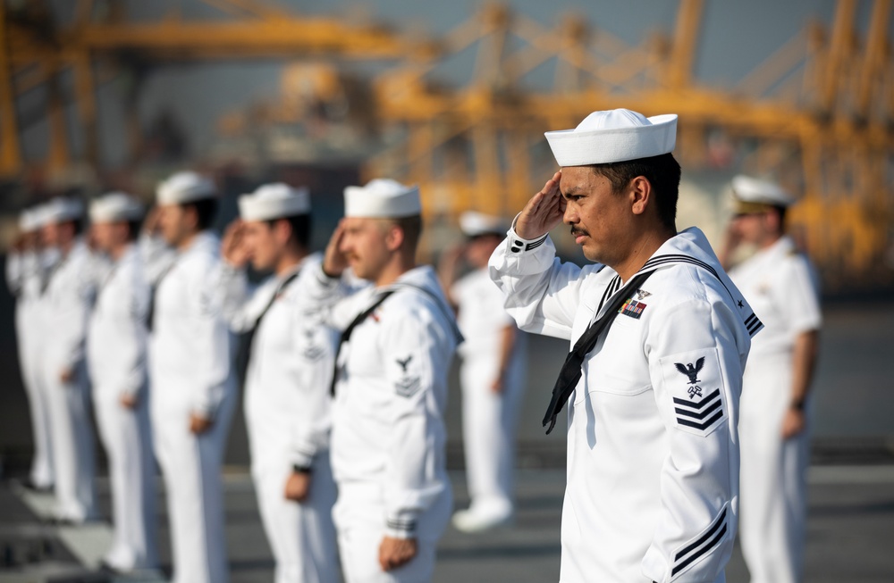 USS Tulsa Departs Chattogram, Bangladesh