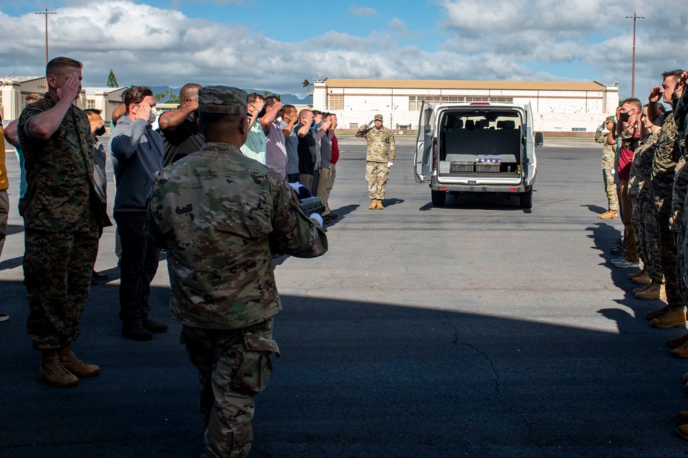DPAA Hosts Honorable Carry Ceremony
