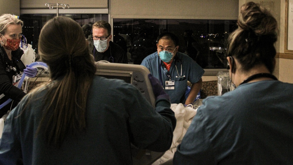 U.S. Air Force Medical Team provide health care at Benefis Health System in Great Falls, Mont.