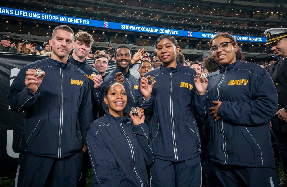 SECNAV enlists future Sailors at Army-Navy Football Game