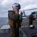 Flight operations continue for USS Lake Champlain in the Philippine Sea