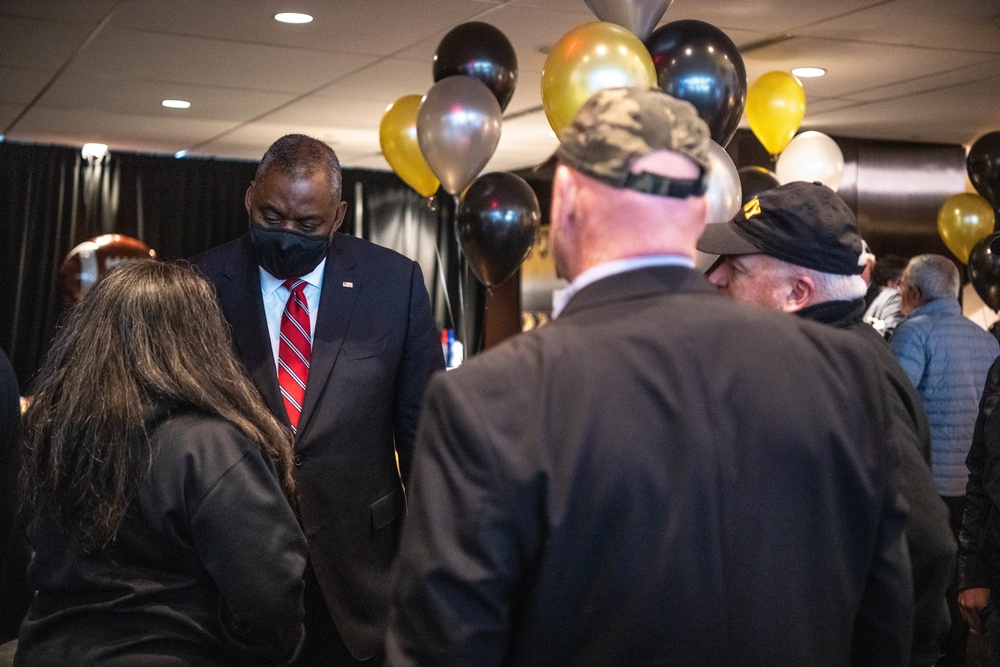 Secretary Austin attends the Army Navy game