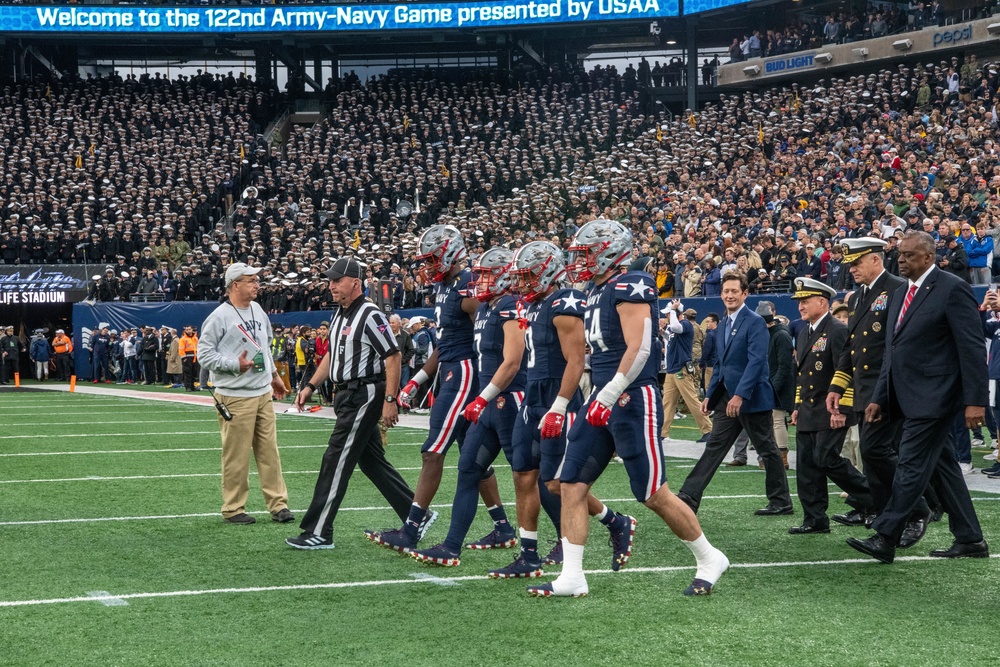 Secretary Austin attends the Army Navy game