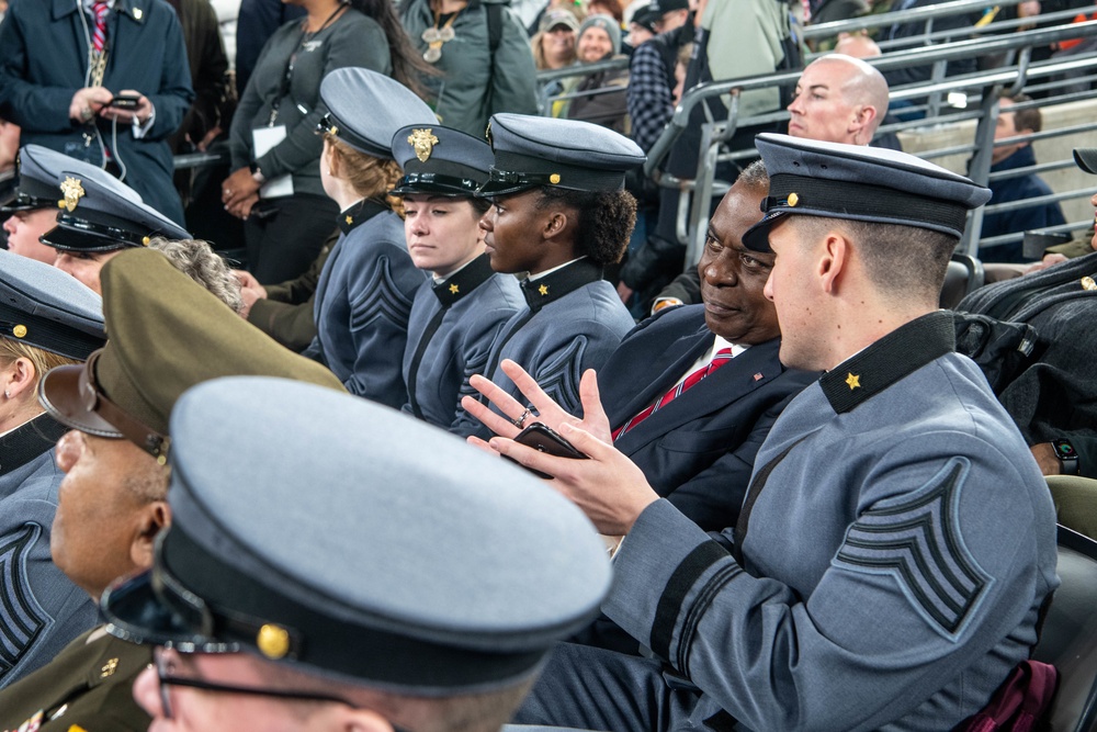 Secretary Austin attends the Army Navy game