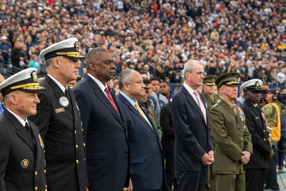 Secretary Austin attends the Army Navy game