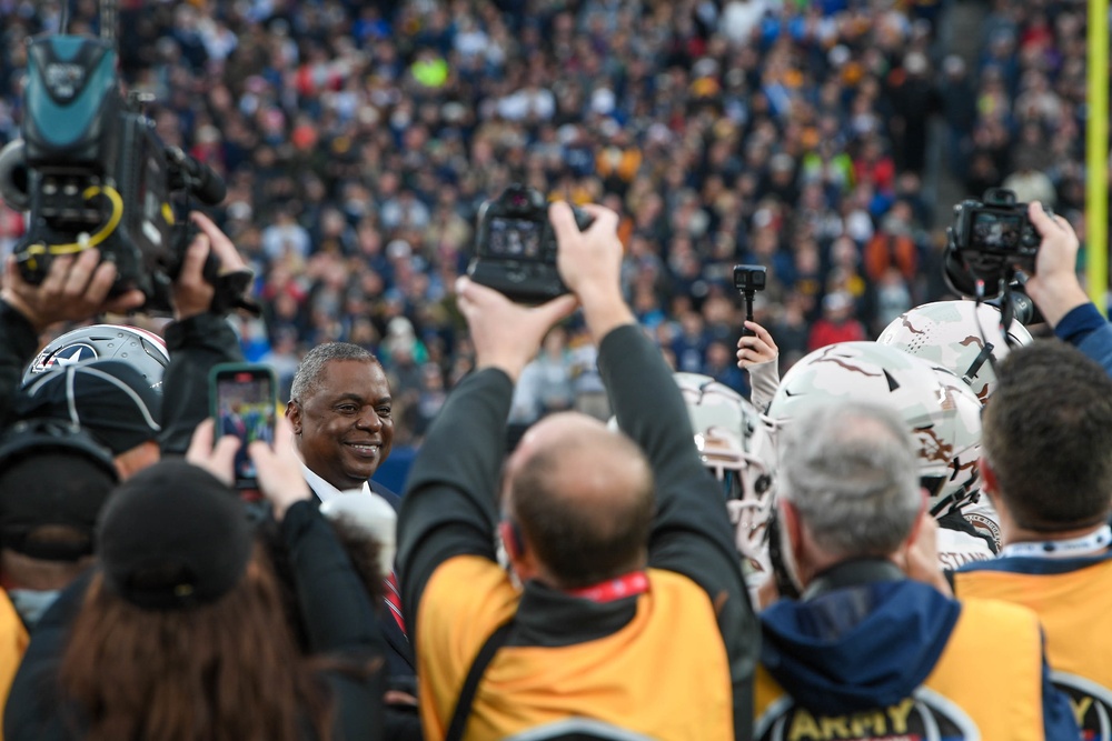 Secretary Austin attends the Army Navy game