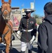 Mounted Color Guard leads Holiday Parade