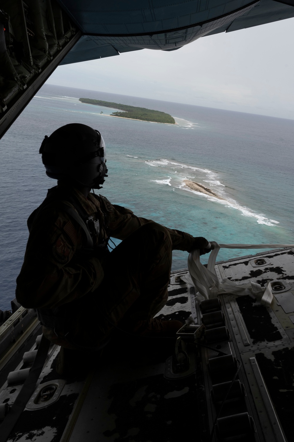 Dropping bundles during Operation Christmas Drop