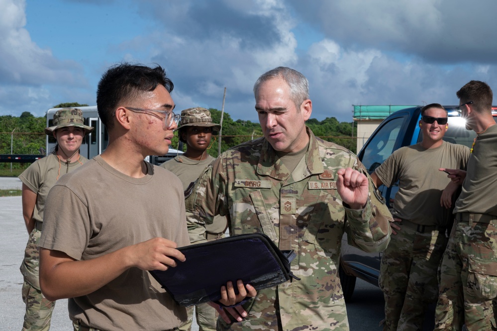 11th Air Force command chief visits Andersen