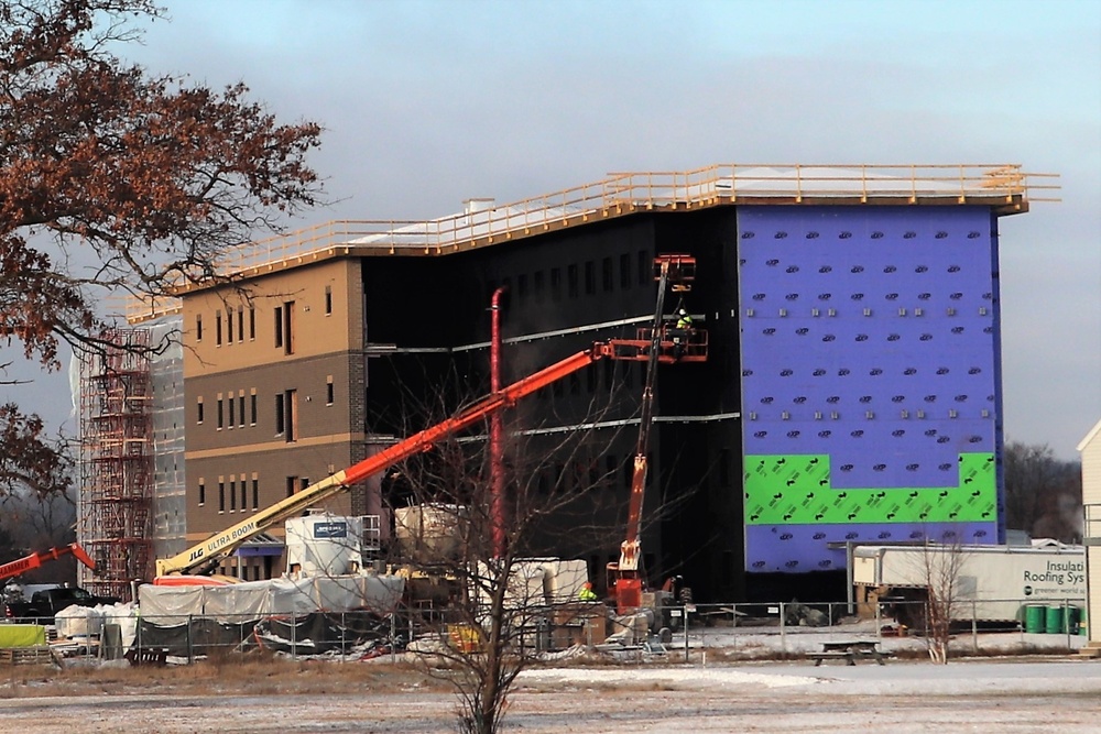 Construction of fiscal year 2020-funded barracks project continues at Fort McCoy