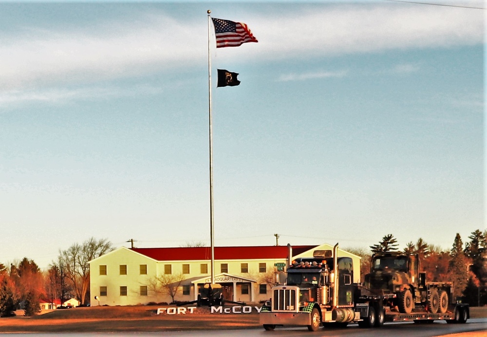 American flag and Fort McCoy