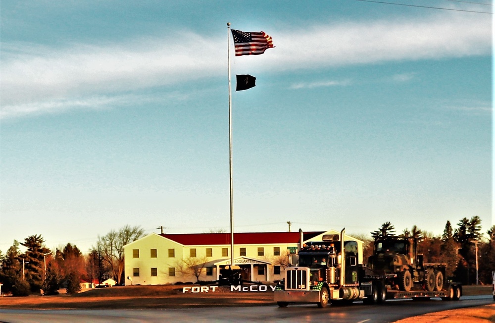 American flag and Fort McCoy