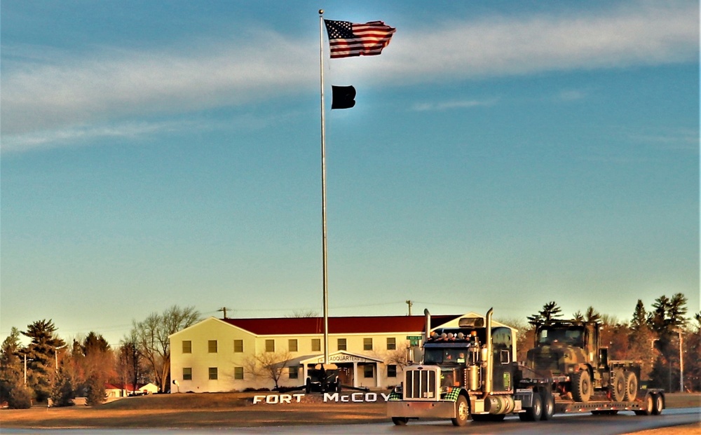 American flag and Fort McCoy