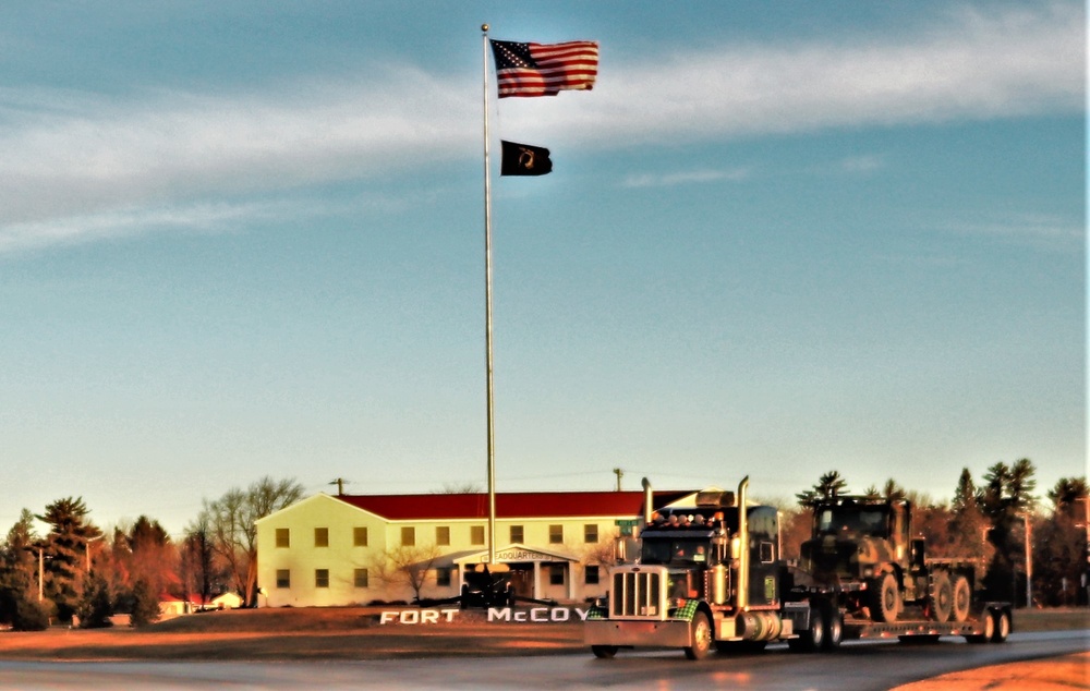 American flag and Fort McCoy