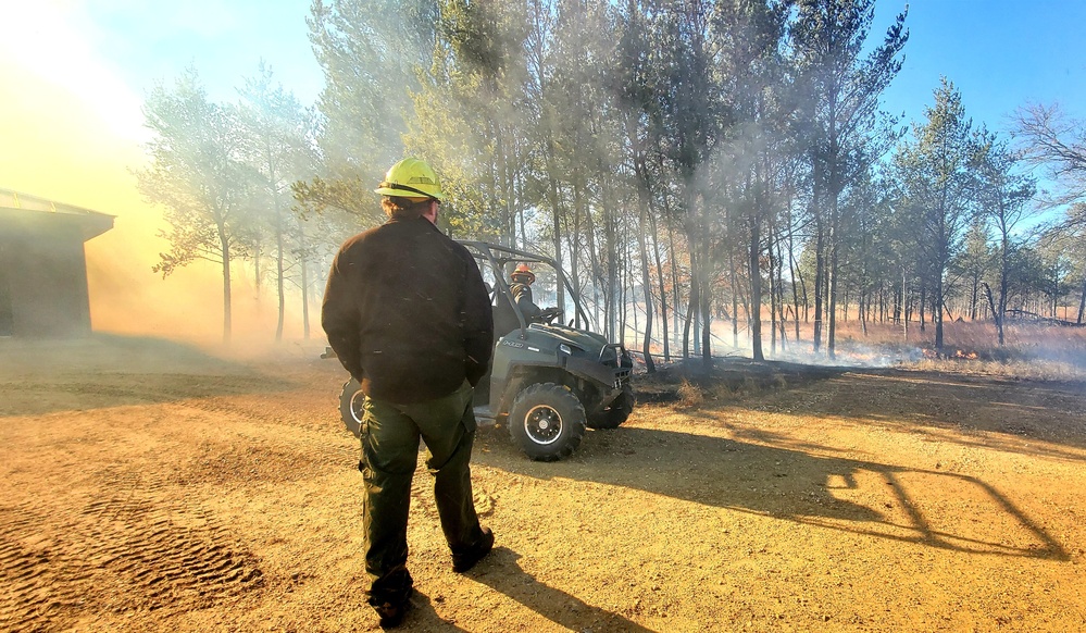 Rare December prescribed burn covers 500-plus acres at Fort McCoy