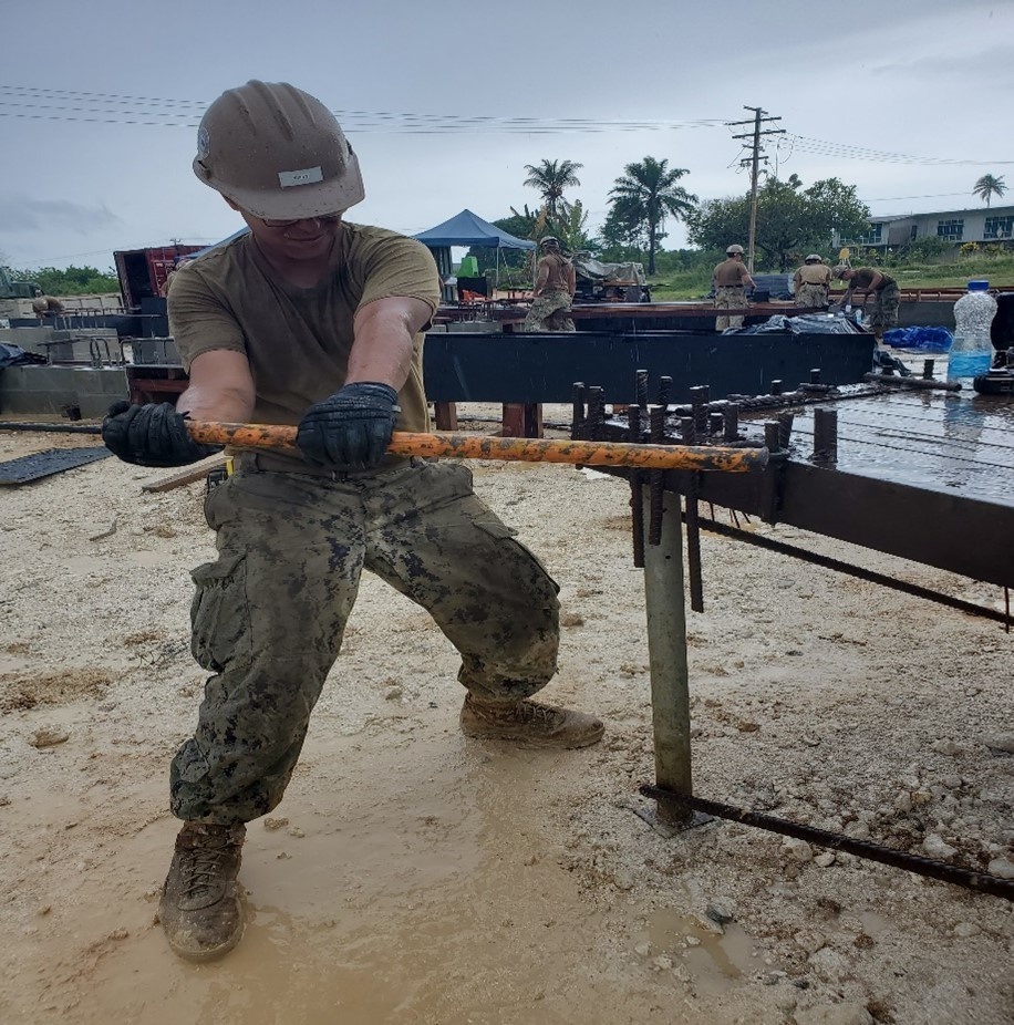 NMCB-5 builds a dental facility onboard Lombrum Naval Base Papua New Guinea