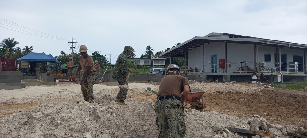 NMCB-5 builds a dental facility onboard Lombrum Naval Base Papua New Guinea