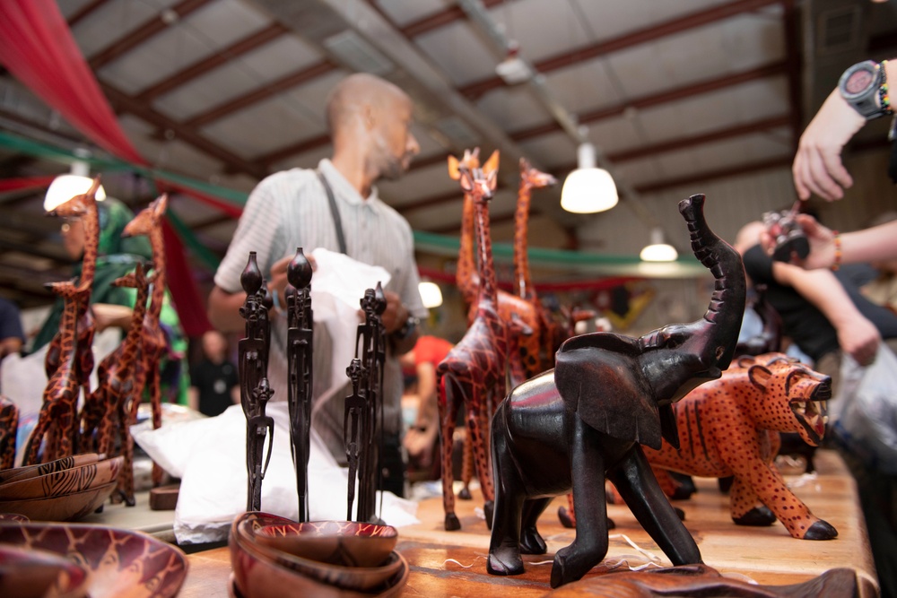 Bazaar featuring Djiboutian vendors at Camp Lemonnier