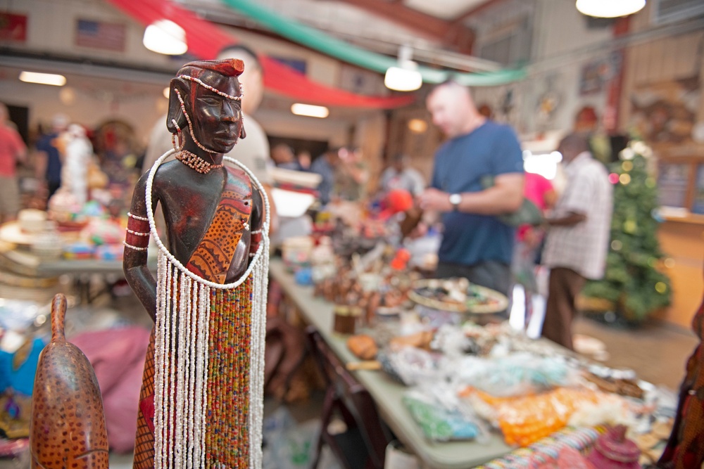 Bazaar featuring Djiboutian vendors at Camp Lemonnier