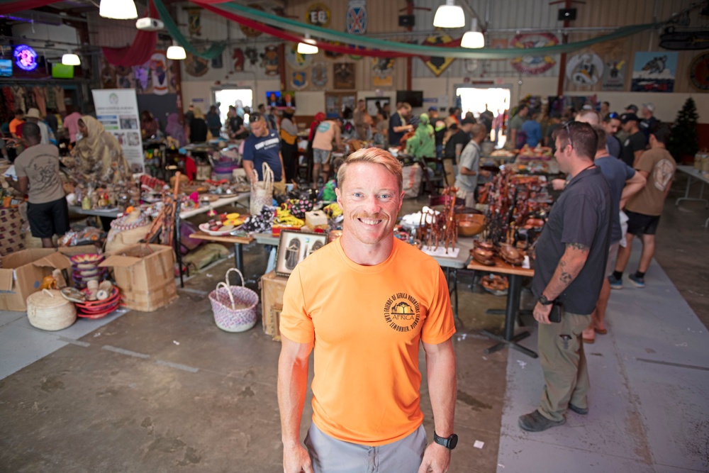 Bazaar featuring Djiboutian vendors at Camp Lemonnier