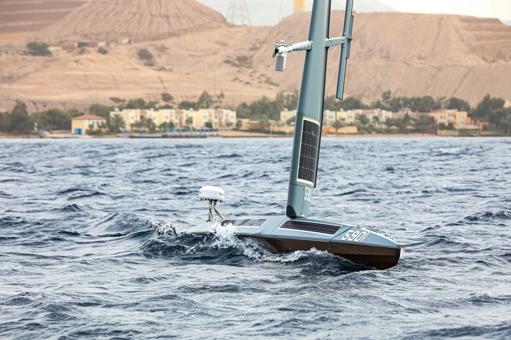 NAVCENT Launches Saildrone in Gulf of Aqaba for Exercise Digital Horizon