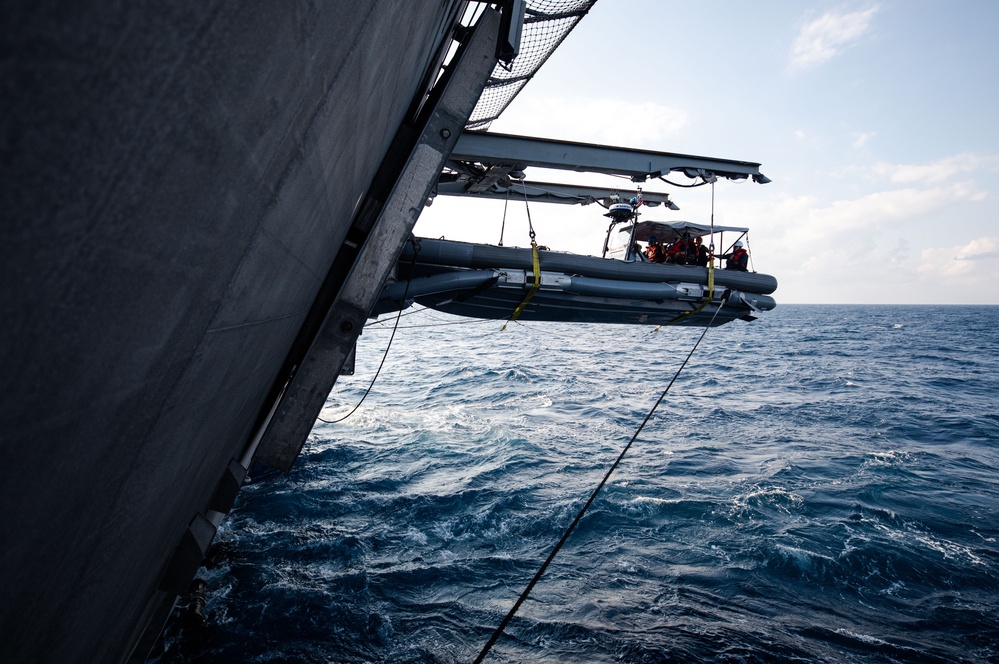 USS Tulsa Boat Operations