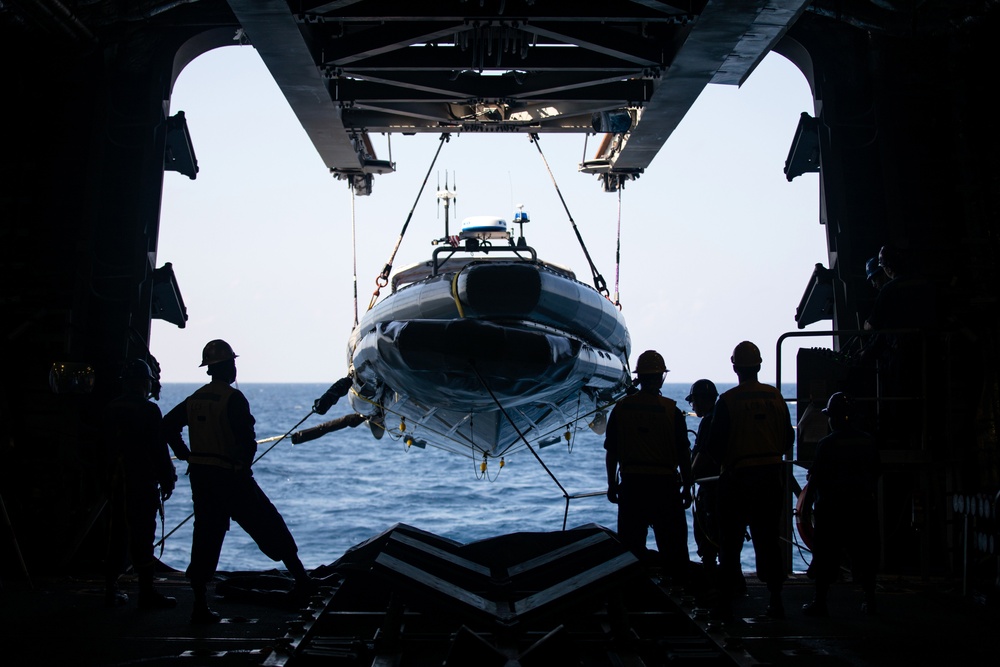 USS Tulsa Boat Operations