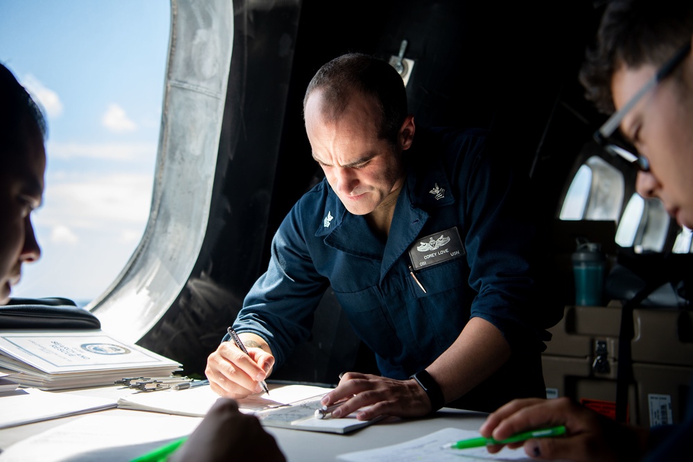 USS Charleston Sailors Conduct SAR PLOTEX